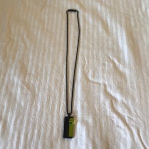 Men’s Black Diesel necklace w/ box link chain